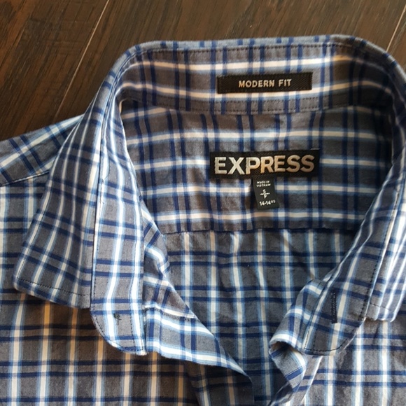 Express Mens Modern Fit Button Up Size Medium - Picture 2 of 3